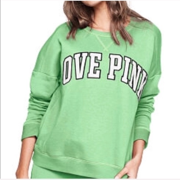 VS  PINK Sweatshirt Green - Picture 1 of 7